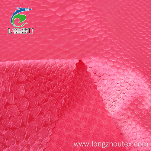 Emboss Spandex Light Satin Fabric